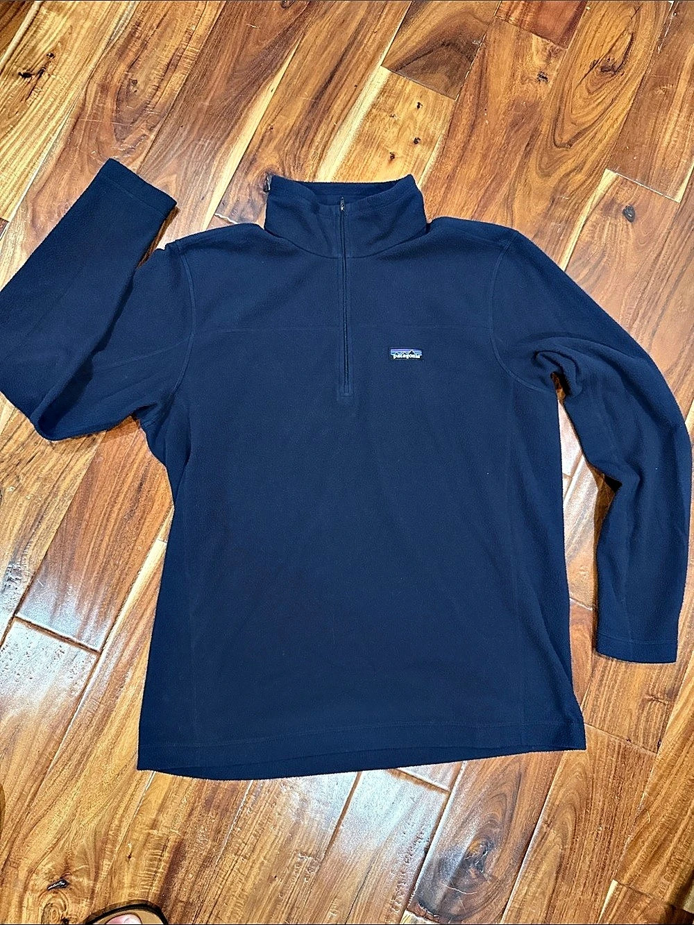 Patagonia Micro D Quarter-zip Pullover, men’s size large, blue